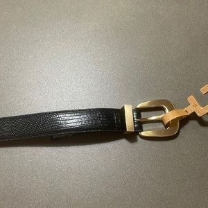 NWT Mango Black & Gold Belt